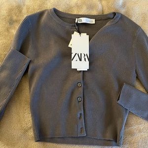 Zara ribbed cardigan